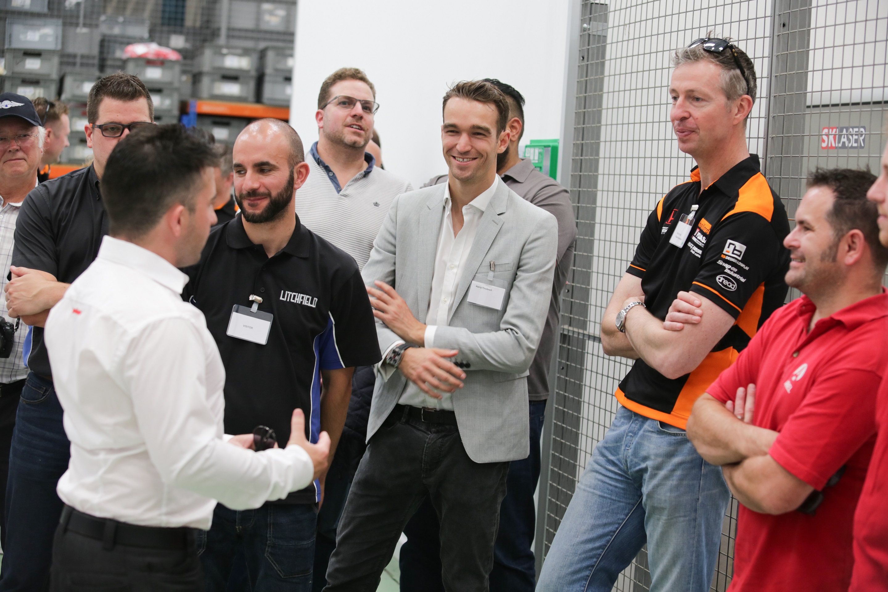 Harry Tincknell & Matt Neal Enjoy a tour of the factory