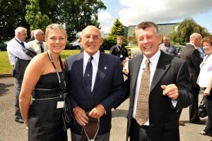 Goodridge 40th anniversary celebrations – Trudi Goodridge, Sir Stirling Moss and Stuart Goodridge