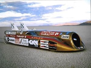 Thrust 2 - broke the land speed record in 1983 at 633mph